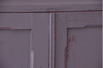 アンティーク家具　アンティーク　可愛いデザインのペイント丸窓本箱(ブックケース)