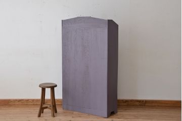 アンティーク家具　アンティーク　可愛いデザインのペイント丸窓本箱(ブックケース)