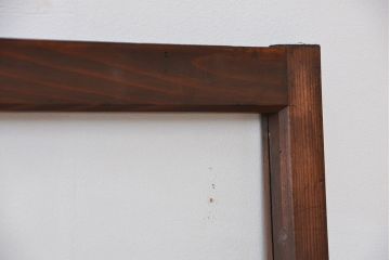 昭和レトロ　小振りなガラス戸2枚セット(引き戸)