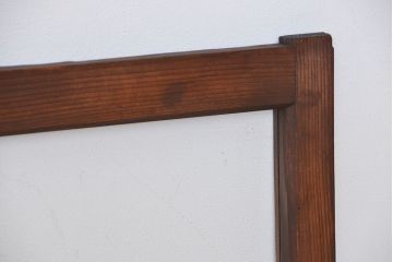昭和レトロ　縦長ガラス戸2枚(引き戸)