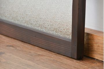 アンティーク　古い木のダイヤガラス、モールガラスの引き戸1枚(ガラス戸、窓)