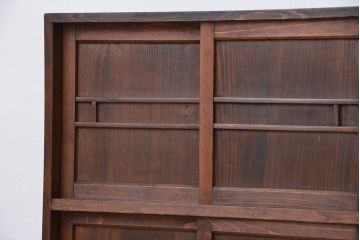 レトロ家具　昭和レトロ　古い木の下駄箱(収納棚)