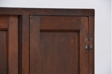 レトロ家具　昭和レトロ　古い木の下駄箱(収納棚)