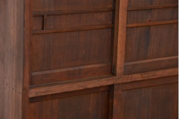 レトロ家具　昭和レトロ　古い木の下駄箱(収納棚)