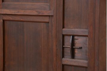 レトロ家具　昭和レトロ　古い木の下駄箱(収納棚)