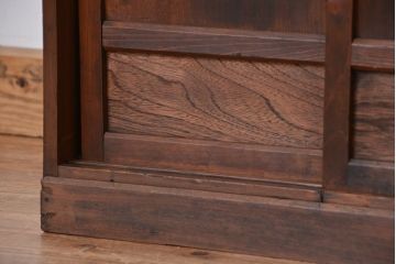 レトロ家具　昭和レトロ　古い木の下駄箱(収納棚)