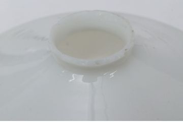 古い乳白平笠ガラス照明2点セット?