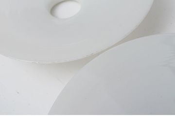 古い乳白平笠ガラス照明2点セット?