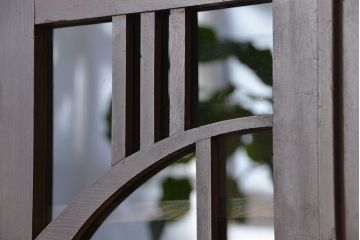 アンティーク家具　大正ロマン　古い栓材のシックで上質な本箱(ブックケース)