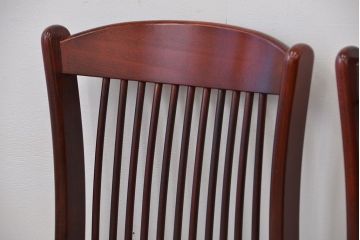 中古　カリモク　レトロでかわいいダイニングチェア2脚セット