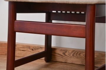 中古　カリモク　レトロでかわいいダイニングチェア2脚セット