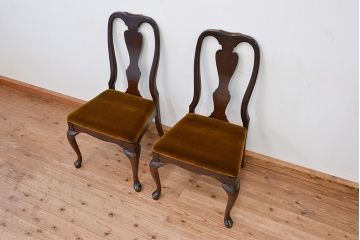 ヴィンテージ家具　アメリカビンテージ　大振りなダイニングチェア2脚セット