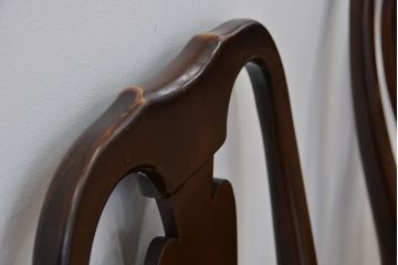 ヴィンテージ家具　アメリカビンテージ　大振りなダイニングチェア2脚セット