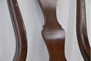 ヴィンテージ家具　アメリカビンテージ　大振りなダイニングチェア2脚セット