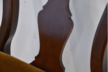 ヴィンテージ家具　アメリカビンテージ　大振りなダイニングチェア2脚セット