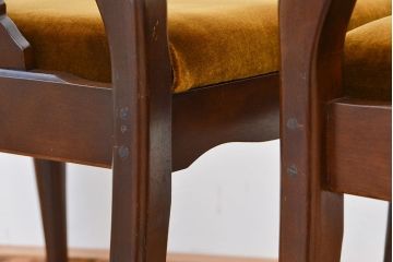 ヴィンテージ家具　アメリカビンテージ　大振りなダイニングチェア2脚セット