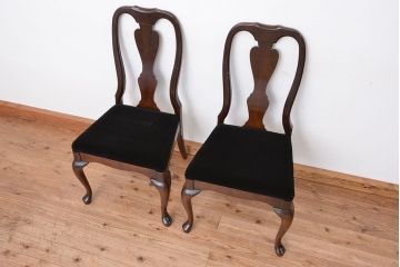 ヴィンテージ家具　アメリカビンテージ　大振りなダイニングチェア2脚セット?
