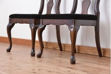 ヴィンテージ家具　アメリカビンテージ　大振りなダイニングチェア2脚セット?