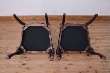 ヴィンテージ家具　アメリカビンテージ　大振りなダイニングチェア2脚セット?