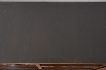 アンティーク家具　古民具・骨董　欅の杢目が素晴らしい昇り引き出し付き水屋箪笥サイドボード(食器棚、収納棚)