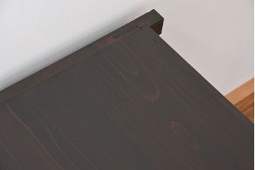 アンティーク家具　古民具・骨董　欅の杢目が素晴らしい昇り引き出し付き水屋箪笥サイドボード(食器棚、収納棚)