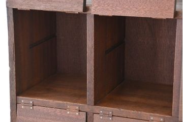 アンティーク家具　アンティーク　20升パタパタ下駄箱(収納棚、マス目棚)