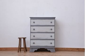 ヴィンテージ家具　アメリカビンテージ　1970年代、可愛いペイントチェスト(タンス、ドロワー)