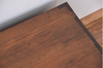 アンティーク家具　☆古民具・骨董　丸金具の二段重ね、時代箪笥