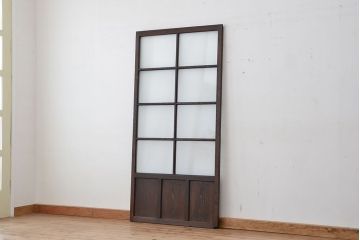 ★古い木のシンプルなガラス引き戸1枚?(ガラス戸)