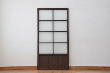 ★古い木のシンプルなガラス引き戸1枚?(ガラス戸)