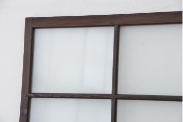 ★古い木のシンプルなガラス引き戸1枚?(ガラス戸)
