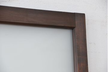 ★古い木のシンプルなガラス引き戸1枚?(ガラス戸)