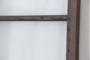 ★古い木のシンプルなガラス引き戸1枚?(ガラス戸)