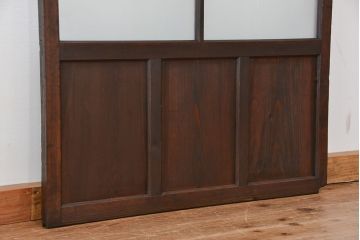 ★古い木のシンプルなガラス引き戸1枚?(ガラス戸)