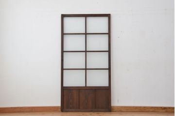 ★古い木のシンプルなガラス引き戸1枚?(ガラス戸)