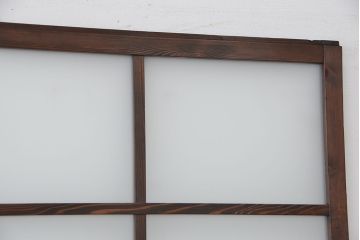 ★古い木のシンプルなガラス引き戸1枚?(ガラス戸)