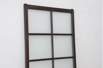 古い木のシンプルなガラス引き戸1枚(2)(ガラス戸)