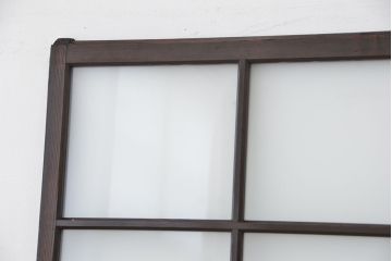 古い木のシンプルなガラス引き戸1枚(2)(ガラス戸)