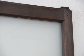 古い木のシンプルなガラス引き戸1枚(2)(ガラス戸)