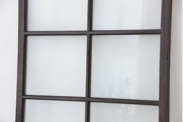 古い木のシンプルなガラス引き戸1枚(2)(ガラス戸)