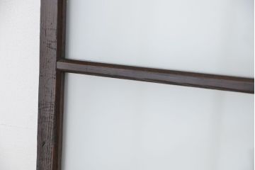 古い木のシンプルなガラス引き戸1枚(2)(ガラス戸)