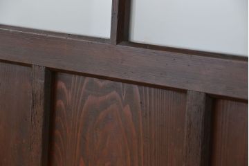 古い木のシンプルなガラス引き戸1枚(2)(ガラス戸)