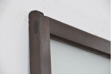 古い木のシンプルなガラス引き戸1枚(2)(ガラス戸)
