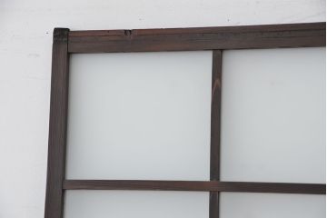 古い木のシンプルなガラス引き戸1枚(2)(ガラス戸)