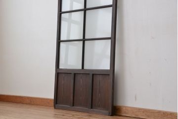 古い木のシンプルなガラス引き戸1枚(3)(ガラス戸)