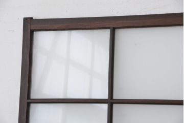 古い木のシンプルなガラス引き戸1枚(3)(ガラス戸)
