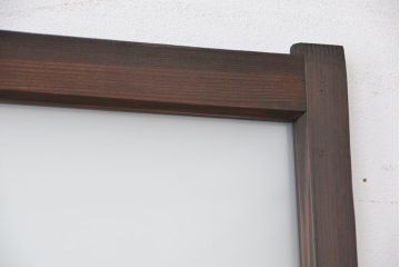 古い木のシンプルなガラス引き戸1枚(3)(ガラス戸)