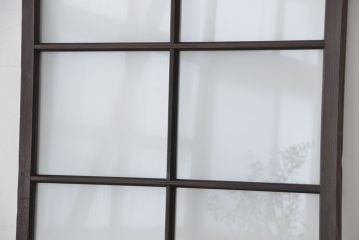 古い木のシンプルなガラス引き戸1枚(3)(ガラス戸)
