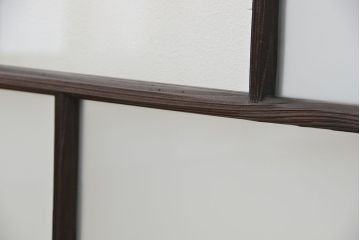 古民具・骨董　古い木のガラス窓2枚セット(ガラス戸、引き戸)