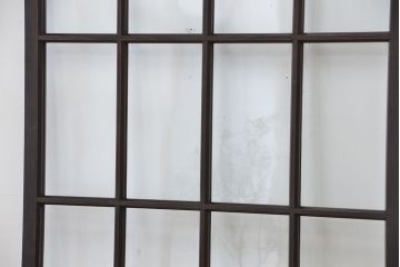 ★アンティーク　腰板欅材　古い木の上質なガラス戸1枚(引き戸)